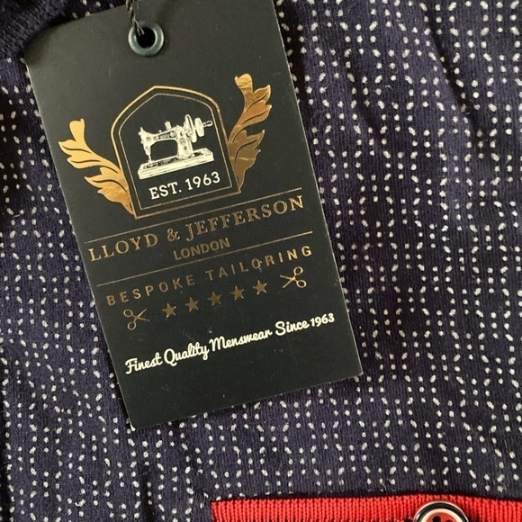 NWT Lloyd & Jefferson Short Sleeve Polo Men’s Shirt - Picture 7 of 8